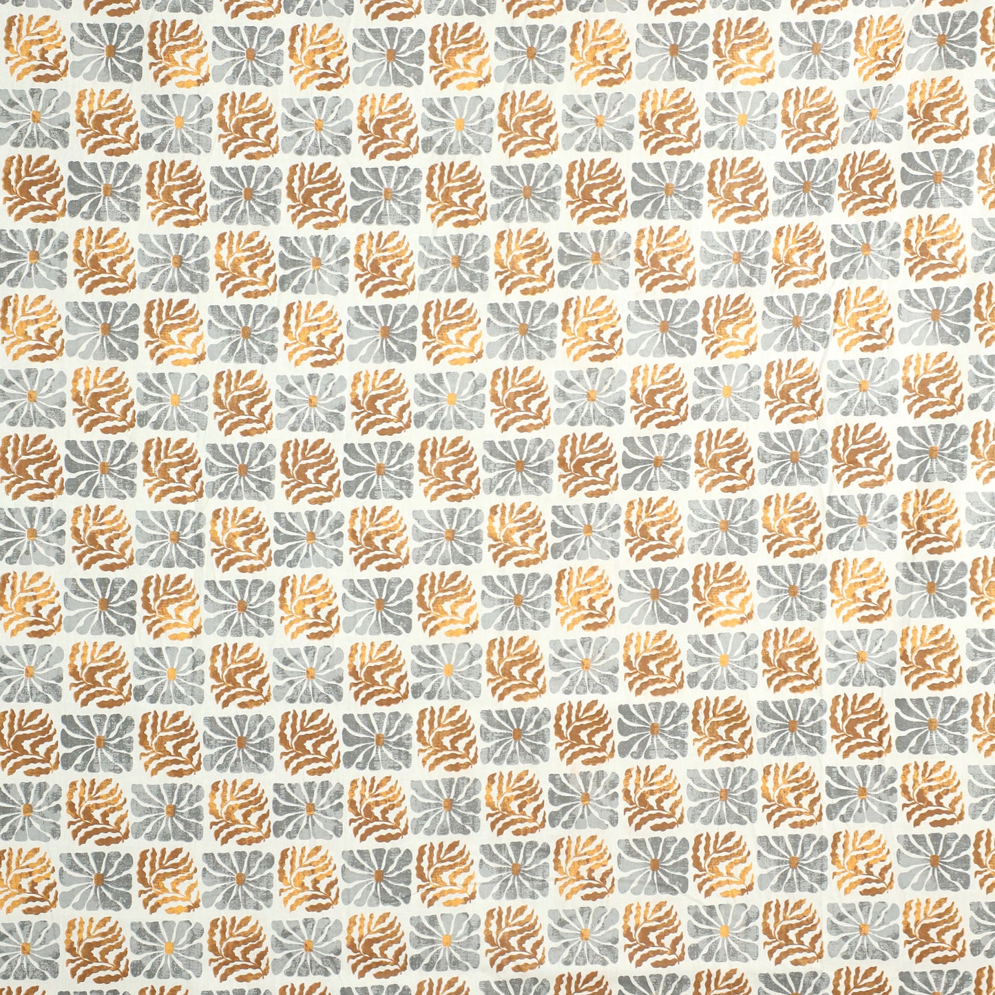 Premium Cotton Rich Single Bedsheet – Handblock Floral Motif | 180 TC| 140 cm x 225 cm