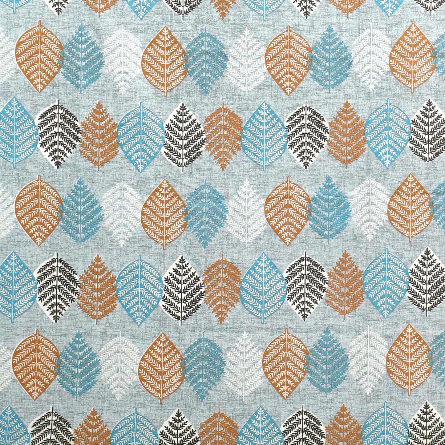 Premium Cotton Rich Single Bedsheet – Handblock Leaf Motif | 180 TC | 140 cm x 225 cm