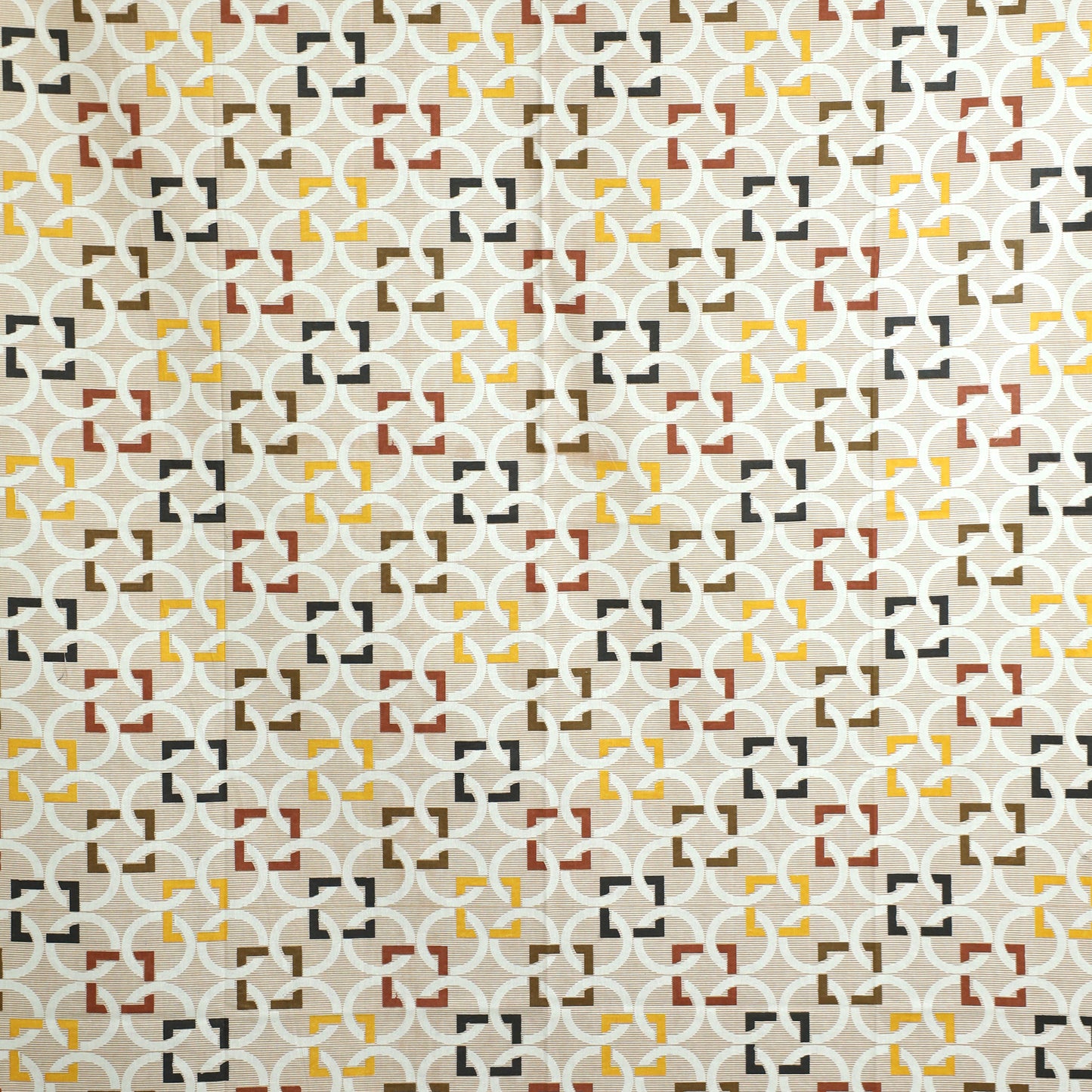 Premium Cotton Rich Single Bedsheet – Geometric Circle Print | 180 TC | 140 cm x 225 cm